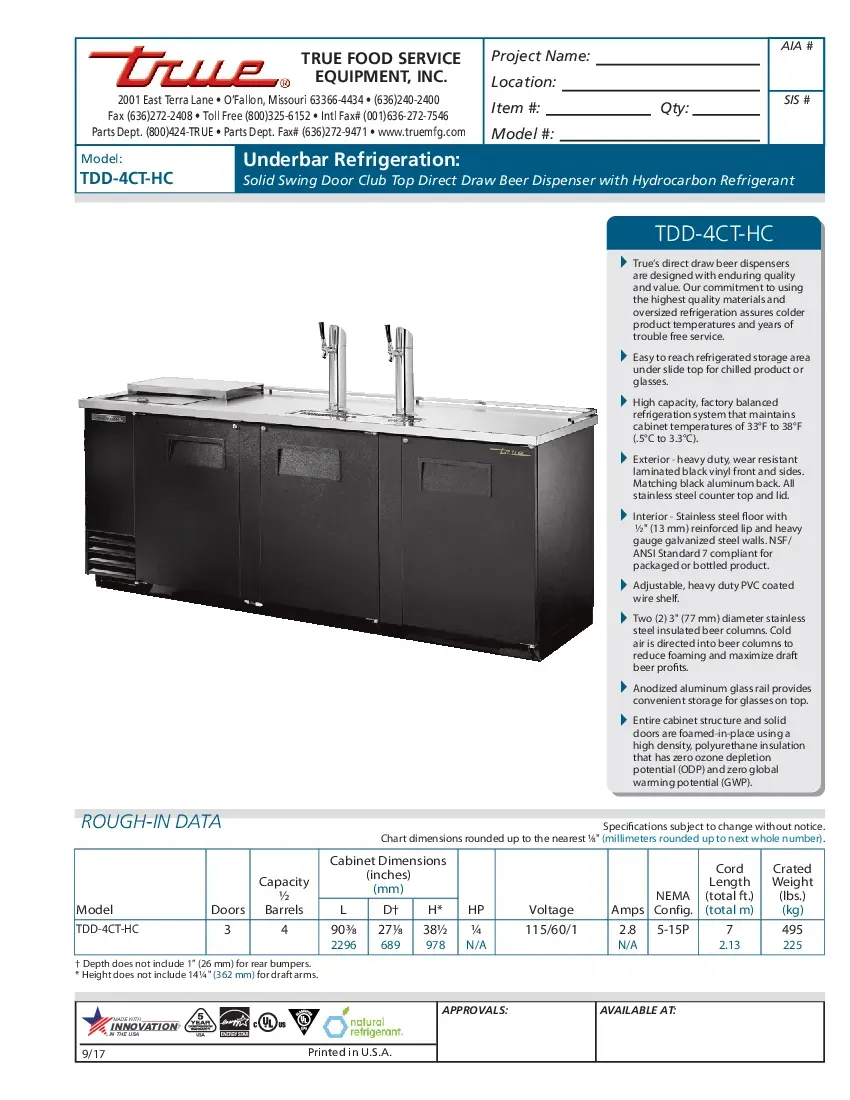 true-manufacturing-tdd-4ct-hc-draft-beer-cooler-specsheet-2605243jszh4.pdf