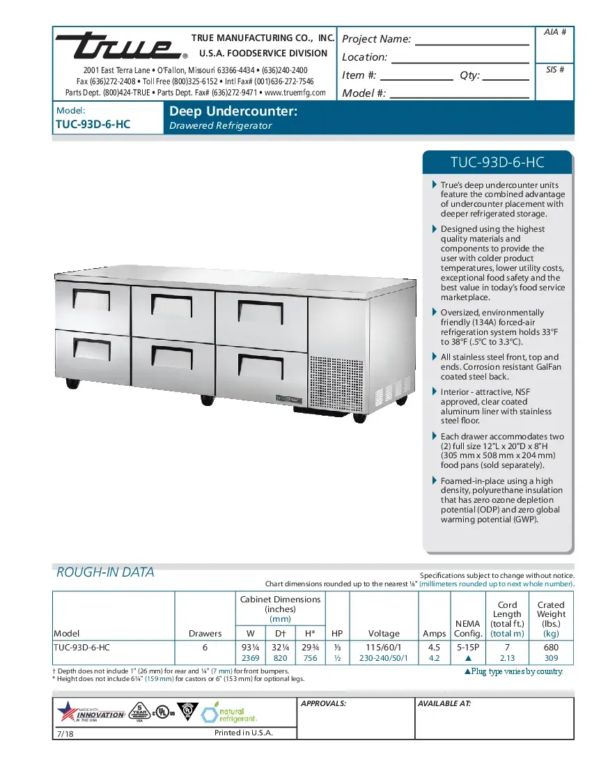 true-manufacturing-tuc-93d-6-hc-refrigerator-undercounter-reach-in-specshee-260524di1gwi.pdf