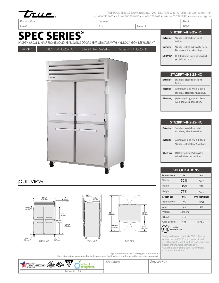 true-manufacturing-str2rpt-4hs-2s-hc-refrigerator-pass-thru-specsheet-260524h228zc.pdf