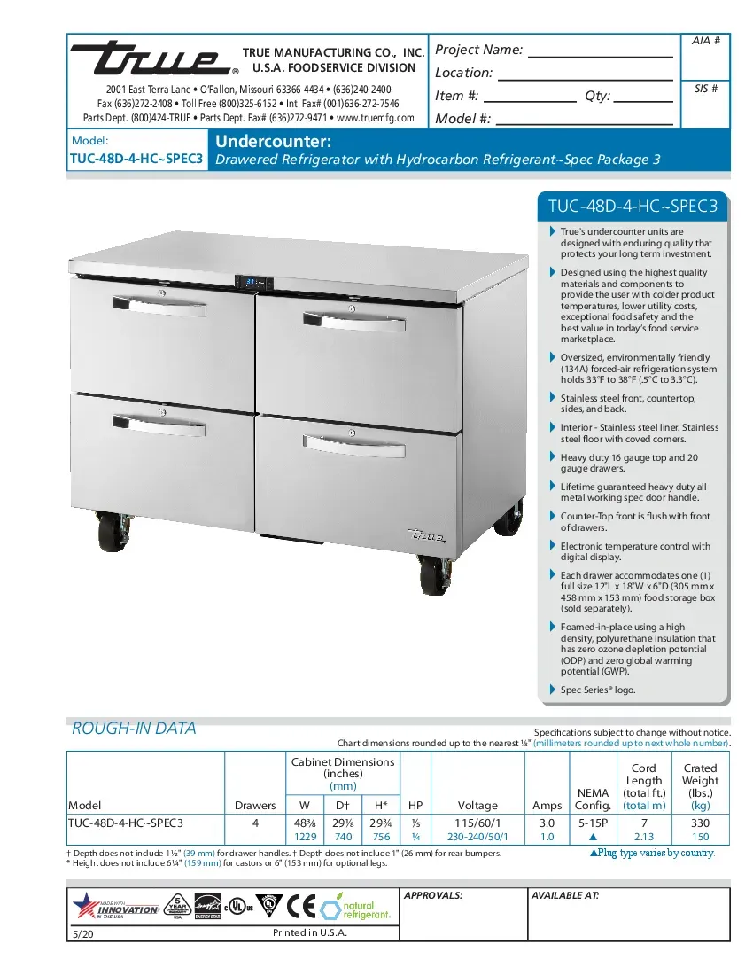 true-manufacturing-tuc-48d-4-hc-spec3-refrigerator-undercounter-reach-in-sp-260524zkclug.pdf