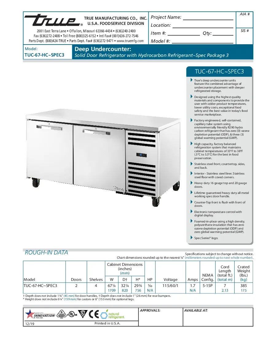true-manufacturing-tuc-67-hc-spec3-refrigerator-undercounter-reach-in-specs-260524igvc3b.pdf