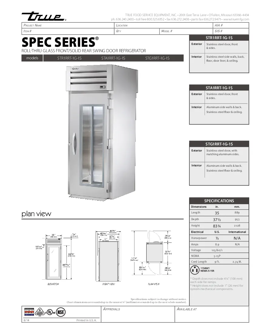 true-manufacturing-str1rrt-1g-1s-hc-refrigerator-roll-thru-specsheet-260524waiw60.pdf