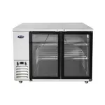 Atosa USA , SBB48GGRAUS1, Shallow Depth Glass Door Back Bar Coolers