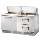 True Manufacturing TFP-64-24M-D-2-HC, Refrigerated Counter, Mega Top Sandwich / Salad Unit