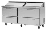 Turbo Air PST-72-D4-N, Prep Tables