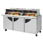Turbo Air , TST-72SD-30-N-DS, Refrigerated Counter, Mega Top Sandwich / Salad Unit