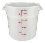 Winco , PPRC-18W, Round Food Storage Containers