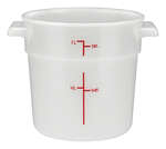 Winco , PPRC-1W, Round Food Storage Containers
