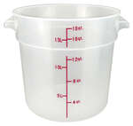 Winco , PTRC-18, Round Food Storage Containers