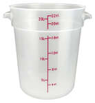Winco , PTRC-22, Round Food Storage Containers