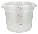 Winco , PTRC-6, Round Food Storage Containers