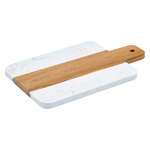 Winco , SBMW-117, Marble and Wood Serving Board