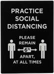 Winco , SGN-806, Social Distancing Sign